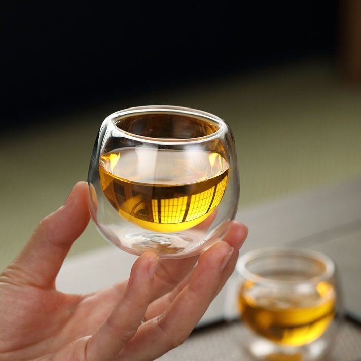 双层玻璃功夫茶杯 (6件套)