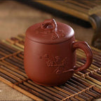 梅花素水泥茶杯