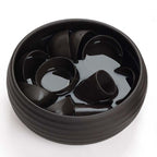 Black Clay Stripes Tea Washer