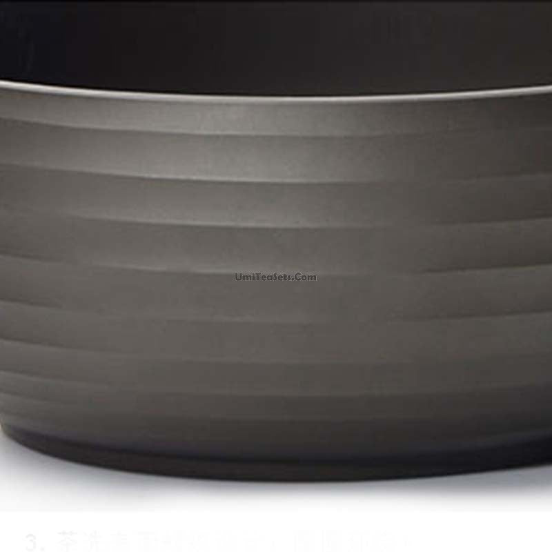 Black Clay Stripes Tea Washer