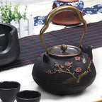 日本喜鹊梅铸铁茶壶