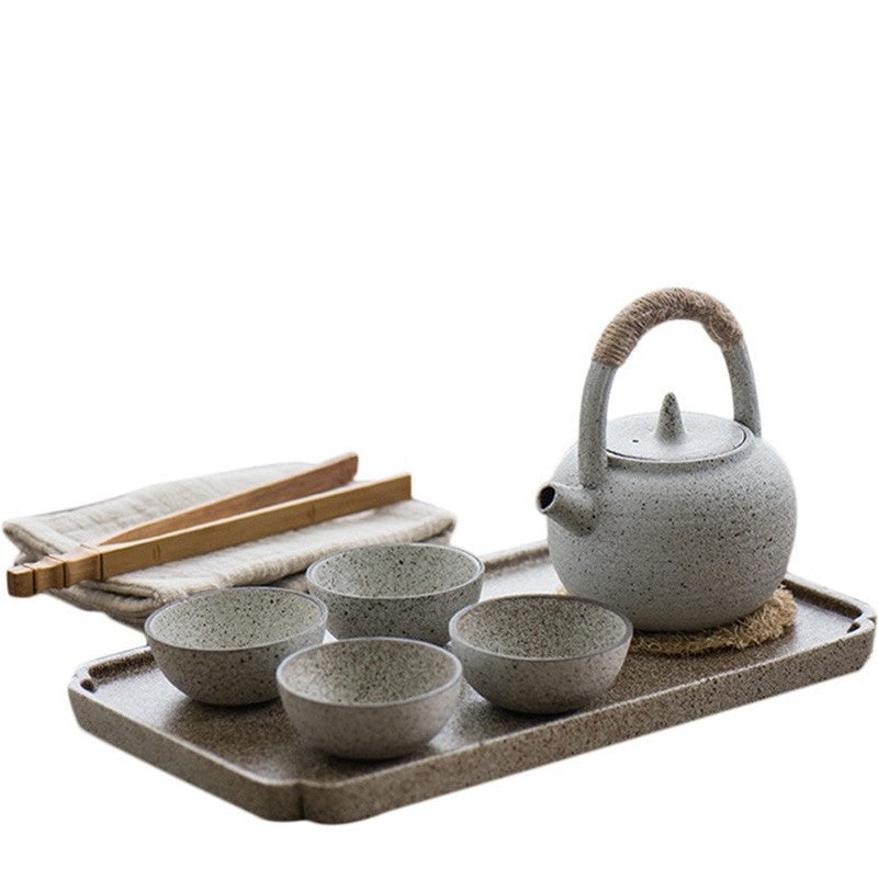 日式白陶侘寂茶具