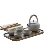 日式白陶侘寂茶具