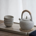 日式白陶侘寂茶具