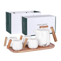现代北欧风白色茶具套装