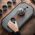 黑陶小型功夫茶盘
